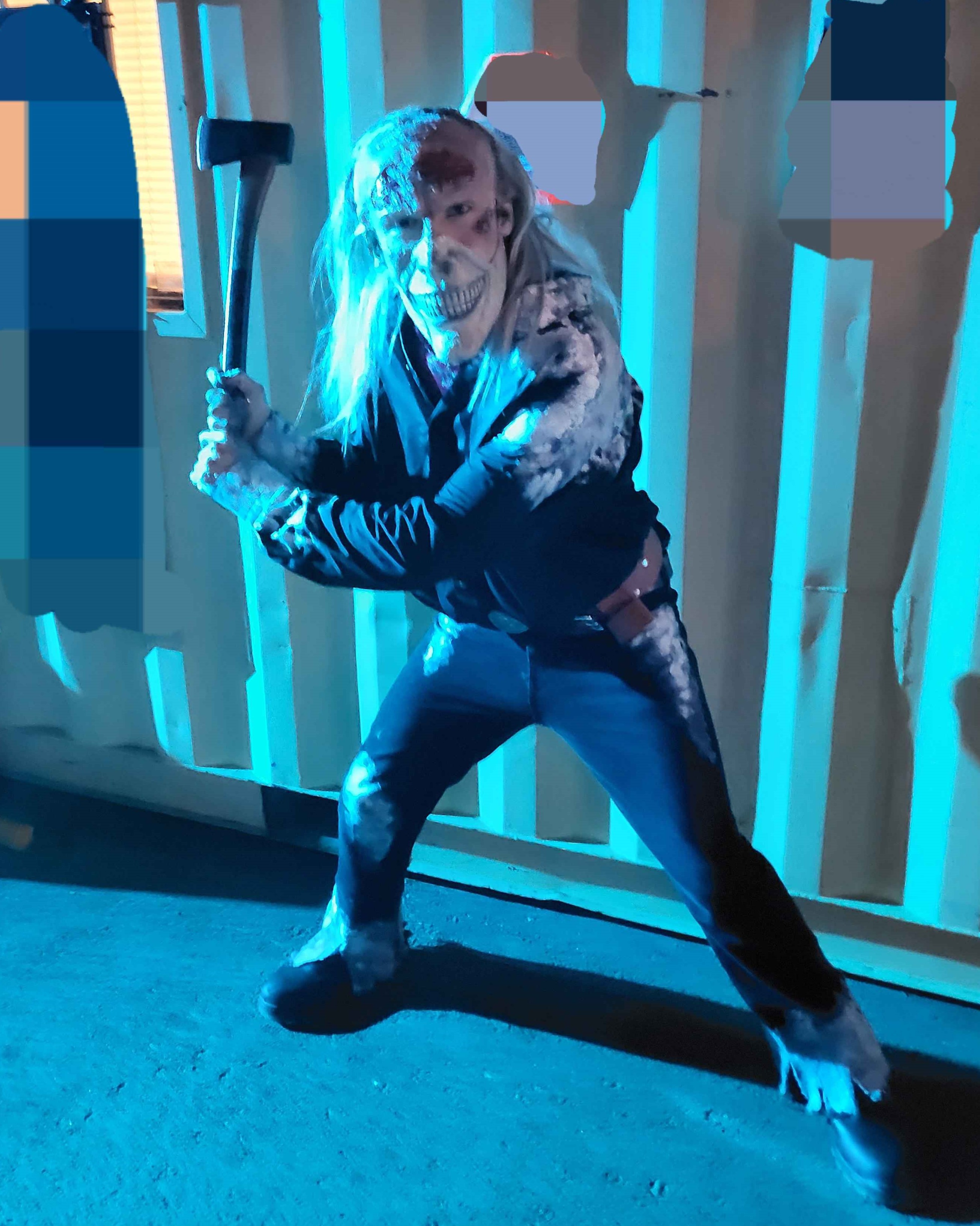 Ryan portraying The Grabber in Terror Trame: Enter The Blumhouse